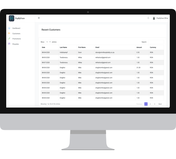 Customer profile view
